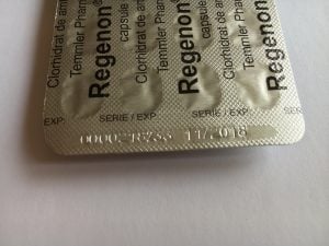 Regenon expiry date and serial number